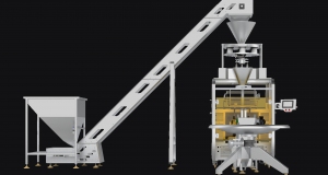 Volumetric filling and packaging machine 