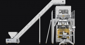 Weighing and packaging machine - 4 weighing heads 
